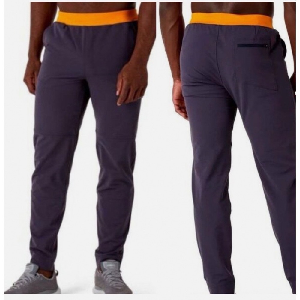 Cotopaxi Mens XL Baja Adventure Pants Blue Gray Yellow Waistband Hiking Joggers
